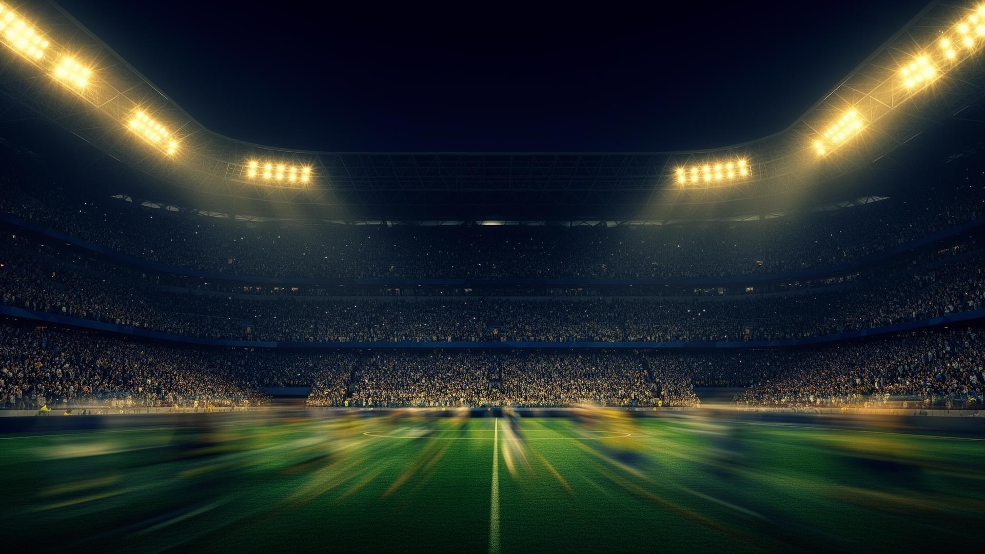 Stadion under VM-natt
